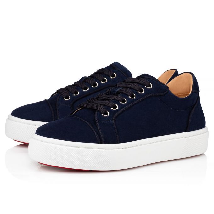 Christian Louboutin Vieirissima Orlato Nocturne Veau Velours Sneakers Sneakers Dame Sort | DK-44661