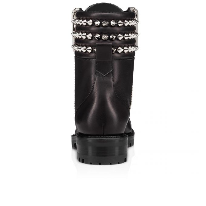 Christian Louboutin Vinter Spikes Calf Boots Støvler Dame Sort | DK-98097