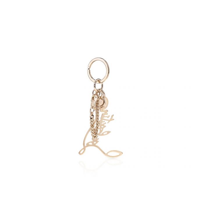 Christian Louboutin W Louboutin Logo Keyring Strass Keyrings Nøglering Dame Guld | DK-84950