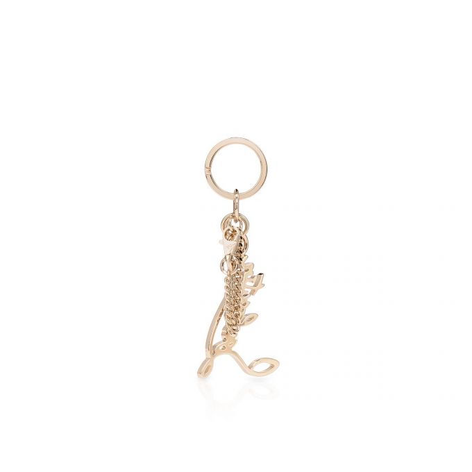 Christian Louboutin W Louboutin Logo Keyring Strass Keyrings Nøglering Dame Guld | DK-84950