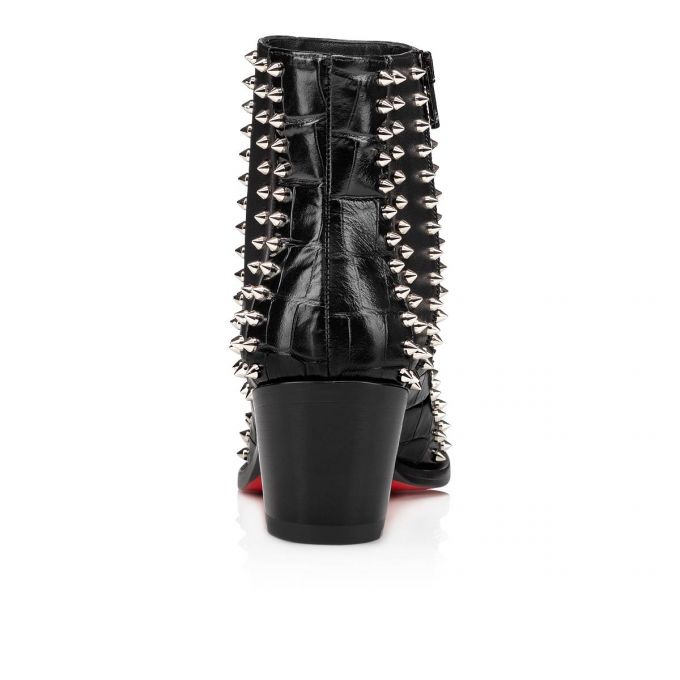 Christian Louboutin With My Guitar 65 Calf Boots Støvler Dame Sort Sølv | DK-37310