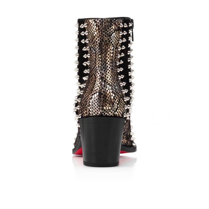 Christian Louboutin With My Guitar 65 Vers Ruskind Boots Støvler Dame Sort | DK-35170