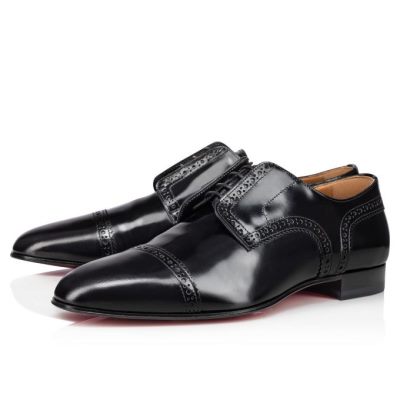 Christian Louboutin Curry Calf Derby Derby Herre Sort | DK-59631