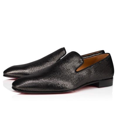 Christian Louboutin Dandelion Creative Fabric Loafer Loafers Herre Sort | DK-49893