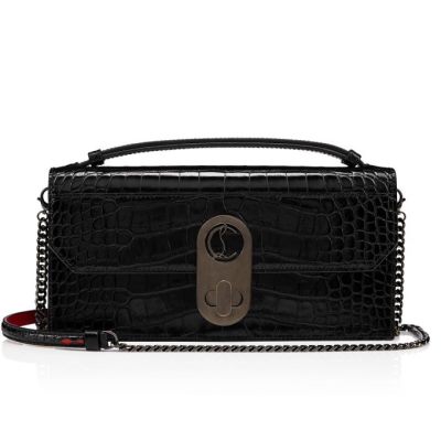 Christian Louboutin Elisa Baguette Creative Læder Evening Bags Evening Bags Dame Sort | DK-47424