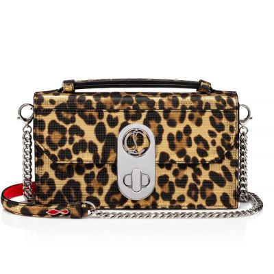 Christian Louboutin Elisa Baguette S Creative Læder Pouches Pouches Dame Guld Sølv | DK-45327