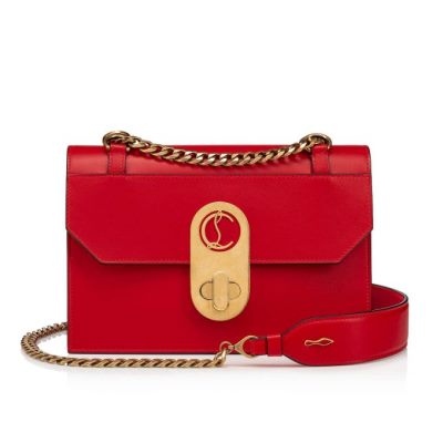 Christian Louboutin Elisa Small Classic Læder Cross Body Bags Cross Body Bags Dame Rød | DK-26215