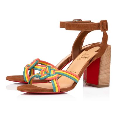 Christian Louboutin Ella 85 Nappa Sandals Sandaler Dame Beige | DK-11768