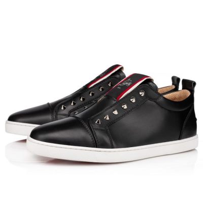 Christian Louboutin F.A.V Fique A Vontade Calf Sneakers Sneakers Herre Sort | DK-08025