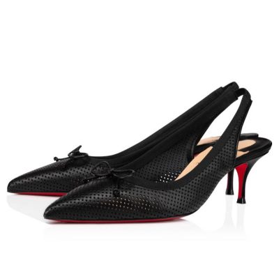 Christian Louboutin Hall Sling Pump 55 Nappa Pumps Pumps Dame Sort | DK-28504