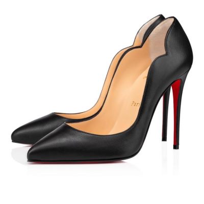 Christian Louboutin Hot Chick 100 Nappa Pumps Pumps Dame Sort | DK-38932