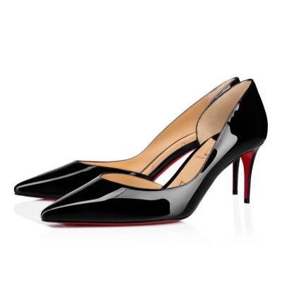 Christian Louboutin Iriza 070 70 Lak Pumps Pumps Dame Sort | DK-22163