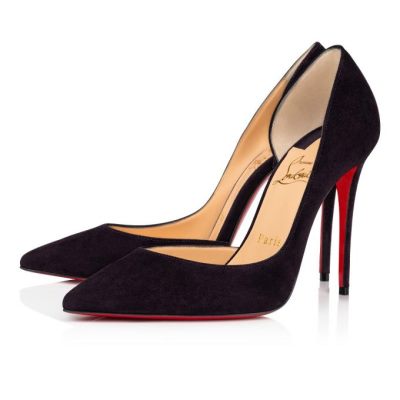 Christian Louboutin Iriza 100 100 Veau Velours Pumps Pumps Dame Blå | DK-18677