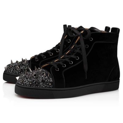 Christian Louboutin Lou Pik Pik P S 000 Version Strass Sneakers Sneakers Herre Sort | DK-16117