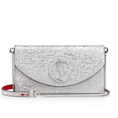 Christian Louboutin Loubi54 Creative Læder Cross Body Bags Cross Body Bags Dame Sølv | DK-14416