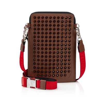 Christian Louboutin Loubilab Classic Læder Messenger Bags Messenger Taske Herre Brune | DK-67120