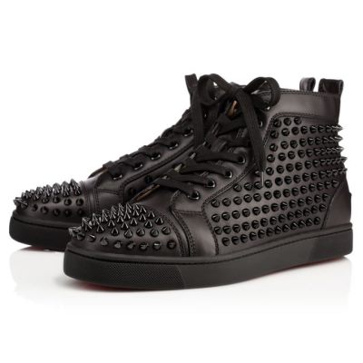 Christian Louboutin Louis 000 Calf Sneakers Sneakers Herre Sort | DK-80370