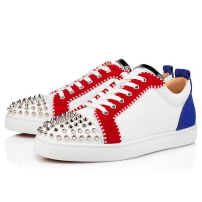 Christian Louboutin Louis Junior Spikes Orlato Creative Fabric Sneakers Sneakers Herre Flerfarvede | DK-66031