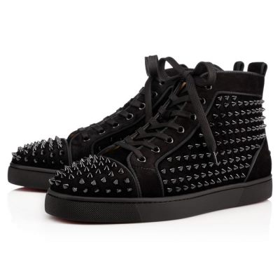 Christian Louboutin Louis Orlato 000 Veau Velours Sneakers Sneakers Herre Sort | DK-67903