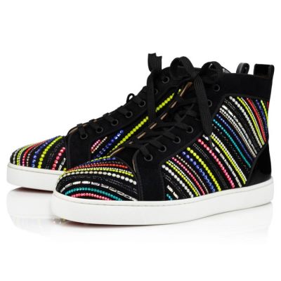 Christian Louboutin Louis Rays Sneakers Sneakers Herre Sort Flerfarvede | DK-08668