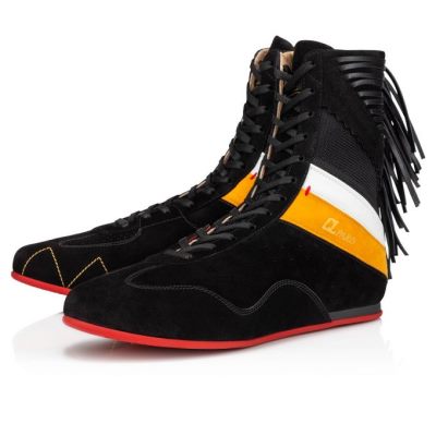 Christian Louboutin My K.O. Version Veau Velours Sneakers Sneakers Herre Sort | DK-30407