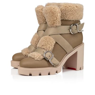 Christian Louboutin Pole Chic 70 Calf Boots Støvler Dame Beige | DK-41610